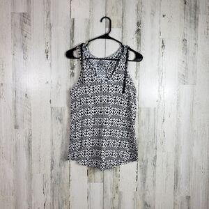 SO black, white tank top with hood size small